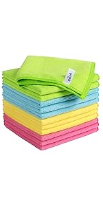 MR.SIGA Microfiber Cleaning Cloth, All-Purpose Cleaning Towels, Pack of 50, Size 11.8 x 11.8 in