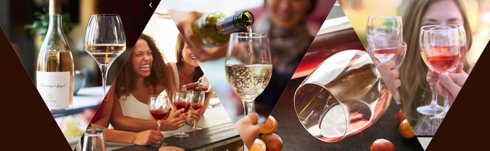 6PCS Wine Stoppers, AK1980 Silicone Reusable Sparkling Wine Bottle Stopper and Beverage Bottle Stopper with Grip Top for Keep the Wine Fresh