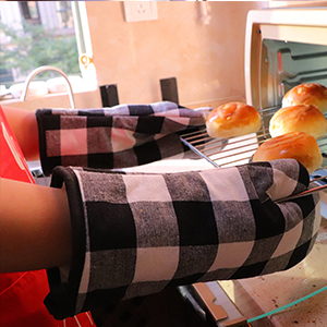 WinChange Oven Mitts and Potholders BBQ Gloves-Oven Mitts and Pot Holders Sets with Recycled Cotton Infill Silicone Non-Slip Cooking Gloves for Cooking Baking Grilling (4-Piece Set,Grey)