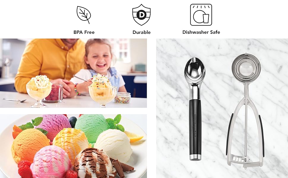 KitchenAid Classic Ice Cream Scoop, 8.6 inches, Pistachio