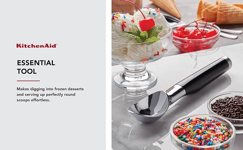 KitchenAid Classic Ice Cream Scoop, 8.6 inches, Pistachio