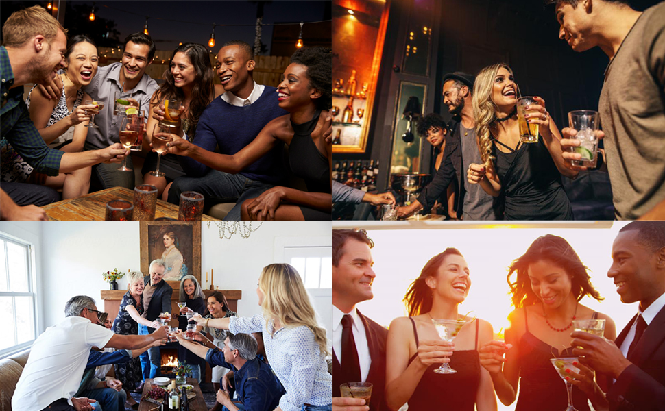 Bartender Kit Cocktail Shaker Set with Stand Bar Tool Bar Set for Drink Mixing Home Bartending Kit 11-Piece Bar Cart Accessories: Martini Shaker, Mixer Spoon, Jigger, Muddler, Strainer & Recipes Gifts