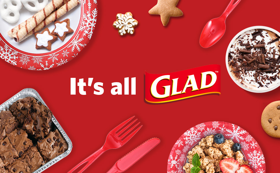 Glad Disposable Bakeware Aluminum Rectangular Cookie Sheets for Baking and Roasting, 12 Count-16