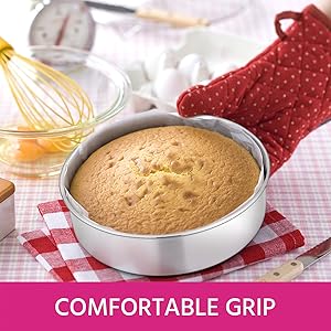 E-far 6 Inch Cake Pan Set of 3, Stainless Steel Round Smash Cake Baking Pans Tins, Non-Toxic & Healthy, Mirror Finish & Dishwasher Safe
