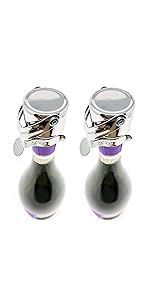 KLOVEO Champagne Stoppers - Patented Seal - Made in Italy - Professional Grade WAF Champagne Bottle Stopper - Prosecco, Cava, and Sparkling Wine Bottle Stopper