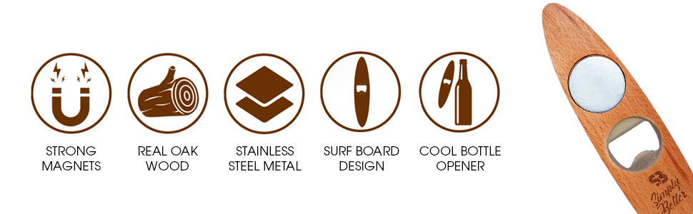 Magnetic Bottle Opener, Designed to Automatically Catch a Bottle Cap