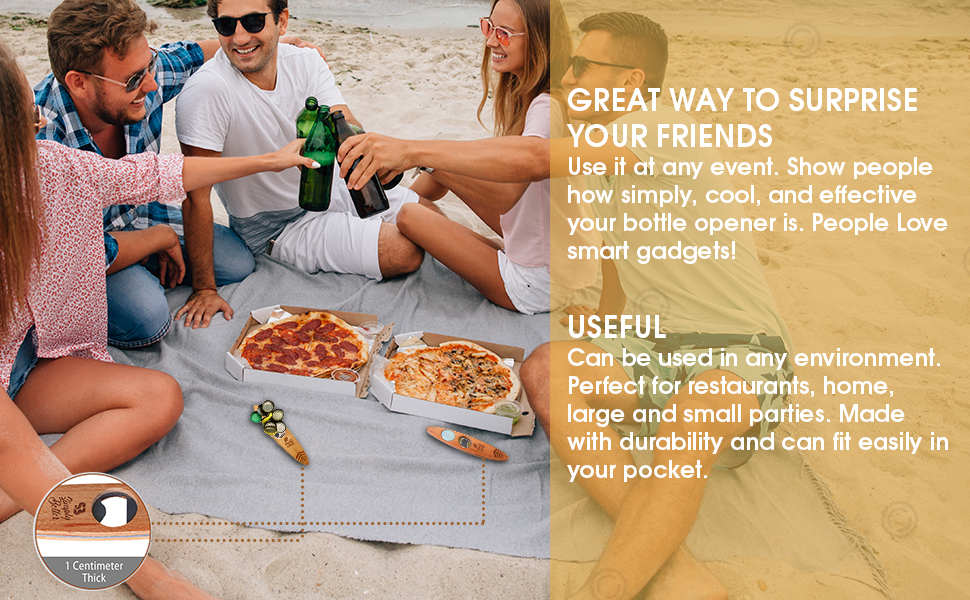 Magnetic Bottle Opener, Designed to Automatically Catch a Bottle Cap