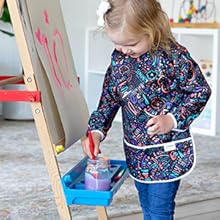 Bumkins Toddler Utensils, Kids Size Fork and Spoon Set, Silicone and Stainless-Steel Training Silverware, Angled Forks / Sporks for Self-Feeding, Children Hold Learning to Eat, 18 Months Up, Lavender