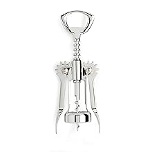 Cooking Light Premium Stainless Steel Wine, Professional and Portable Bottle Opener, All-in-One Winged Corkscrew, Black, Model:Wing Wine Opener