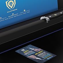 Dalstrong Honing Rod - 10 inch - G10 Handle - Stainless Steel Core - Scratch-Free Ceramic Coating - Kitchen Knife Sharpener Chef Knife Polish - Professional Honing Steel - Sharpening Rod