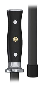 Dalstrong Honing Rod - 10 inch - G10 Handle - Stainless Steel Core - Scratch-Free Ceramic Coating - Kitchen Knife Sharpener Chef Knife Polish - Professional Honing Steel - Sharpening Rod