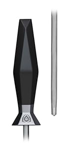 Dalstrong Honing Rod - 10 inch - G10 Handle - Stainless Steel Core - Scratch-Free Ceramic Coating - Kitchen Knife Sharpener Chef Knife Polish - Professional Honing Steel - Sharpening Rod