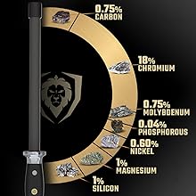 Dalstrong Honing Rod - 10 inch - G10 Handle - Stainless Steel Core - Scratch-Free Ceramic Coating - Kitchen Knife Sharpener Chef Knife Polish - Professional Honing Steel - Sharpening Rod