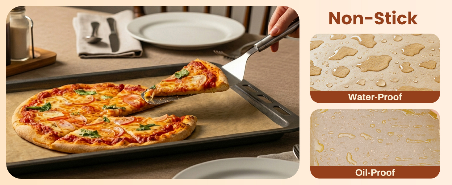 200 Pcs Parchment Paper Sheets, 12 x 16 Inch, Precut Non-Stick Parchment Sheets for Baking, Cooking, Grilling, Air Fryer and Steaming - Unbleached, Fit for Half Sheet Pans