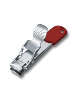 Victorinox Unisex Nail Clipper SS Red Lanyard Hole Blister, Standard