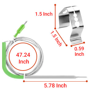 INKBIRD WiFi Meat Thermometer for Grilling, Unlimited Rang Rechargeable BBQ Thermometer APP Calibration, Temp Graph Mobile Notification, 4 Colorful Probes Food Thermometer for Pellet Smoker Oven
