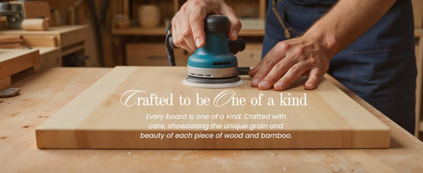 SMIRLY Wooden Cutting Boards For Kitchen Meal Prep & Serving - Bamboo Cutting Board Set with Holder, Charcuterie & Chopping Board, Wood Cutting Board Set, Kitchen Gadgets