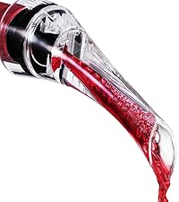 VINABON Vacuum Wine Stopper Set [Pack of 2] - Updated 2026 Preserves Freshness and Flavor for 15 Days. Improved One Pump Button Design, 100% Leak Proof Seal in Any Position. Includes WineGuide eBook