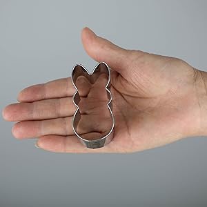 Easter Bunny Cookie Cutter Set -3 Pieces - Stainless Steel Assorted Sizes