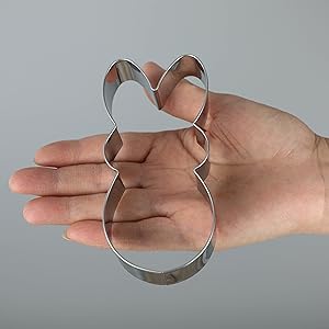 Easter Bunny Cookie Cutter Set -3 Pieces - Stainless Steel Assorted Sizes