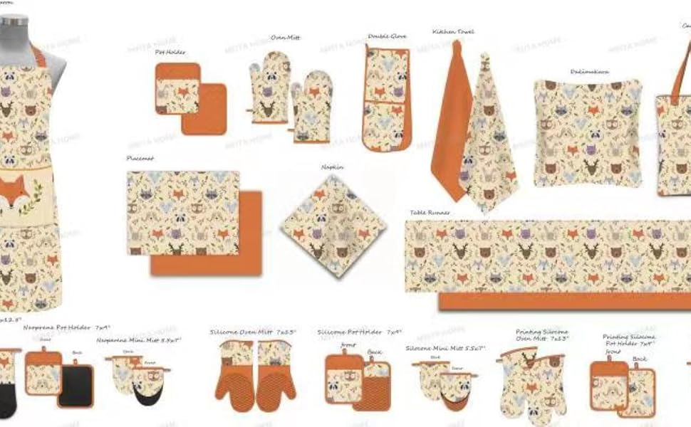 Pot Holders Set of 3 Silicone Printing Non Slip Heat Resistant, Yarm-Dyed Hot Pads Cotton Home Kitchen Cooking Barbecue Microwave Women Men Machine Washable BBQ Grilling. (Light Blue Potholders)