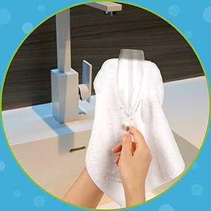 AIDEA Microfiber Cleaning Cloth White 50PK, Cleaning Rags, Lint Free Microfiber Towels, Kitchen Towels Dusting Cloth, Wash Cloths, Dish Rags White, 12