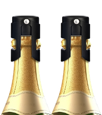 OWO Stainless Steel Wine Bottle Stopper, Reusable Wine Saver with Silicone Seal, Decorative Bottle Sealer, Keeps Fresh (Rosegold, 1 Pack)