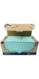 Heavy Duty Wipes Dish Cloths 50Pieces Reusable Wipes Multi-use Cleaning Cloths Towels