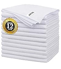 FIXSMITH Microfiber Cleaning Cloth - Pack of 8, Size: 12 x 16 in, Multi-Functional Cleaning Towels, Highly Absorbent Cleaning Rags, Lint-Free, Streak-Free Cleaning Cloths for Car Kitchen Home