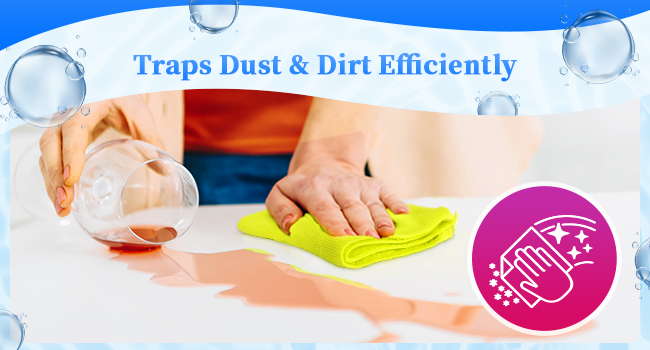 FIXSMITH Microfiber Cleaning Cloth - Pack of 8, Size: 12 x 16 in, Multi-Functional Cleaning Towels, Highly Absorbent Cleaning Rags, Lint-Free, Streak-Free Cleaning Cloths for Car Kitchen Home