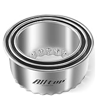 ALLTOP Stainless Steel Bench Scraper and Pastry Blender Cutter Set, Efficient Multipurpose Kitchen Baking Essential Tool with Comfortable Grip Handle-Perfect for Nut, Pie and Dough Processing - Black