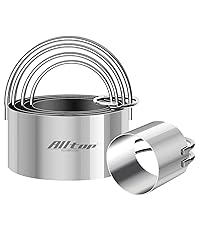 ALLTOP Stainless Steel Bench Scraper and Pastry Blender Cutter Set, Efficient Multipurpose Kitchen Baking Essential Tool with Comfortable Grip Handle-Perfect for Nut, Pie and Dough Processing - Black