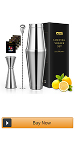 Cocktail Strainer-Stainless Steel Bar Tools Bartender Cocktail Strainer Set:Hawthorne Strainer,Julep Strainer and Conical Fine Mesh Strainer