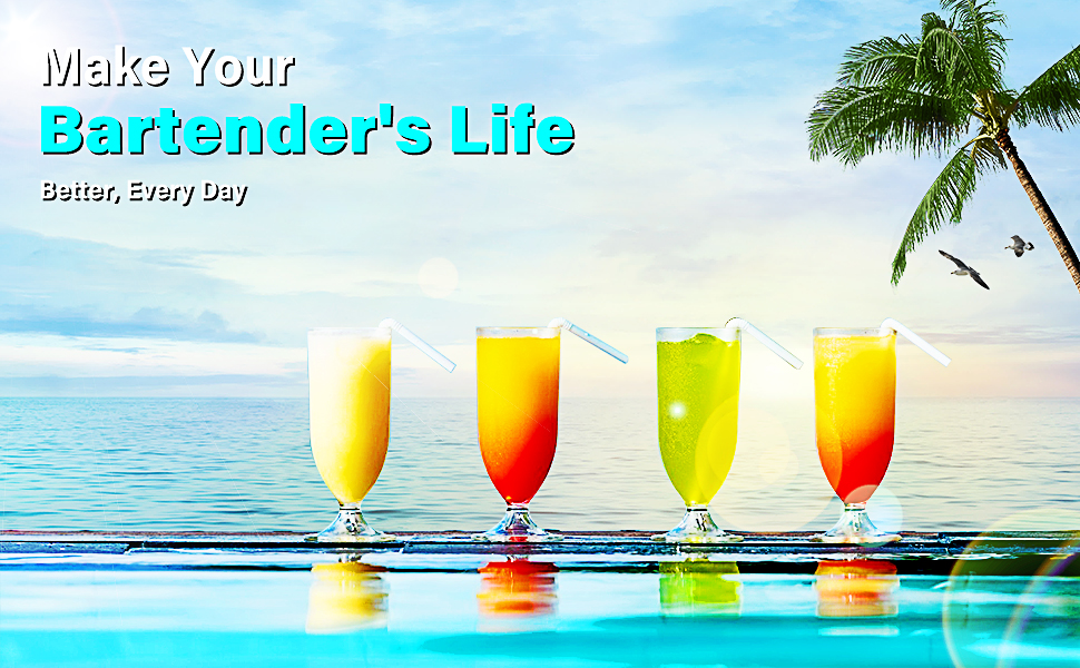 Cocktail Strainer-Stainless Steel Bar Tools Bartender Cocktail Strainer Set:Hawthorne Strainer,Julep Strainer and Conical Fine Mesh Strainer