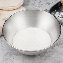 Digital Kitchen Scale with Removable Bowl 2.5L Volume, Electronic Stainless Steel Food Scale for Cooking Baking, Room Temperature, Alarm Timer, 12lb 5.5kg, Batteries Included