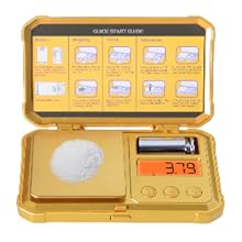 Fuzion Gram Scale 200g/0.01g, Jewelry Scales Digital Weight Grams and Ounces, Digital Pocket Herb Scale with 6 Modes, Tare for Herbs, Jewelry, Small(50g Weight & Battery Included)