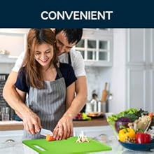 Fotouzy Plastic Utility Cutting Board with Handles, Food Safe PP Material, Dishwasher Safe, Thick Chopping Board, Large Size, Easy Grip Handle, for Kitchen (White)