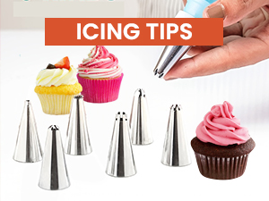 RFAQK 100pcs Cake Pan Sets for Baking + Cake Decorating Supplies: 3 Non-Stick Springform Pans Set (4, 7, 9 inches), Icing Tips, Cake Leveler – Multi-functional Leak-Proof CheeseCake Pan & eBook