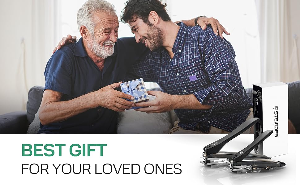 Nail Clippers, Steinder® Easy 360 Rotation Nail Clippers Set Made in Korea/cortauñas cortaúñas de Manos y pies/Gift for Men & Women Convenient Senior for Thick Toe Nail.