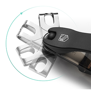 Nail Clippers, Steinder® Easy 360 Rotation Nail Clippers Set Made in Korea/cortauñas cortaúñas de Manos y pies/Gift for Men & Women Convenient Senior for Thick Toe Nail.