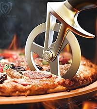 Dalstrong Pizza Cutter Wheel - High-Carbon Heavy-Duty Stainless Steel - G10 Handle - Easy Cleaning Best Pizza Knife Slice - Thumb Guard Protection & Blade Cover - The Orbit Razor Unique Pizza Slicer