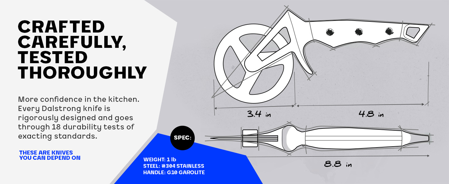 Dalstrong Pizza Cutter Wheel - High-Carbon Heavy-Duty Stainless Steel - G10 Handle - Easy Cleaning Best Pizza Knife Slice - Thumb Guard Protection & Blade Cover - The Orbit Razor Unique Pizza Slicer