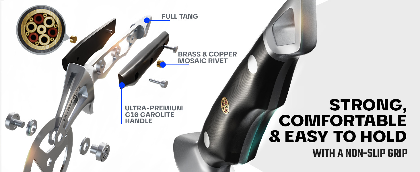 Dalstrong Pizza Cutter Wheel - High-Carbon Heavy-Duty Stainless Steel - G10 Handle - Easy Cleaning Best Pizza Knife Slice - Thumb Guard Protection & Blade Cover - The Orbit Razor Unique Pizza Slicer