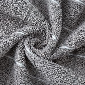 Microfiber Dish Towels - Soft, Super Absorbent and Lint Free Kitchen Towels - 8 Pack (Lattice Designed Gray Colors) - 26 x 18 Inch