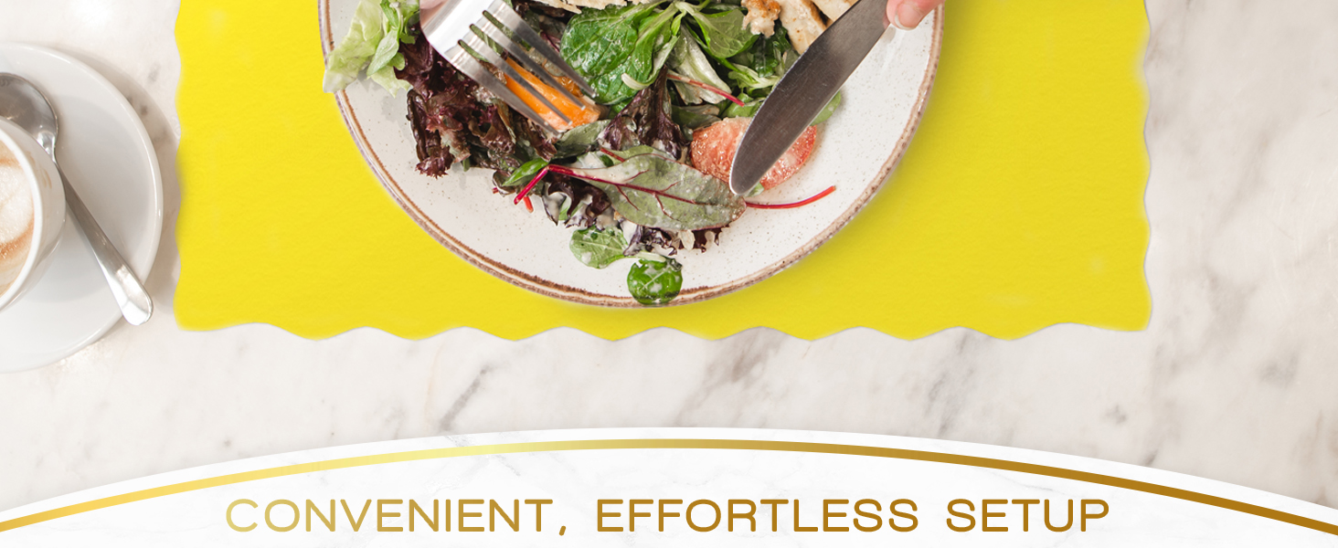 Disposable Paper Placemats – Premium, 50 Pack of White Scalloped Edge Placemats, Perfect Size 10x 14