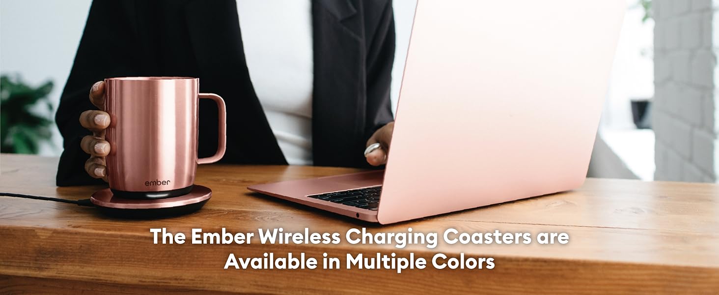 Ember Charging Coaster 2, Wireless Charging for Use with Ember Temperature Control Smart Mug, White