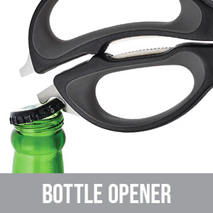 Farberware 4-in-1 Kitchen Shears, 2-Piece, Aqua and Gray