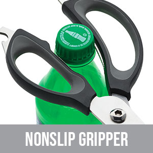 Farberware 4-in-1 Kitchen Shears, 2-Piece, Aqua and Gray