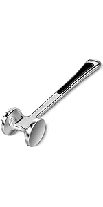 Meat Tenderizer Meat Hammer Mallet Tool Pounder For Tenderizing Steak Beef And Poultry. With Rubber Comfort Grip Handle.Dishwasher Easy