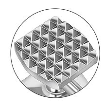 Meat Tenderizer Meat Hammer Mallet Tool Pounder For Tenderizing Steak Beef And Poultry. With Rubber Comfort Grip Handle.Dishwasher Easy